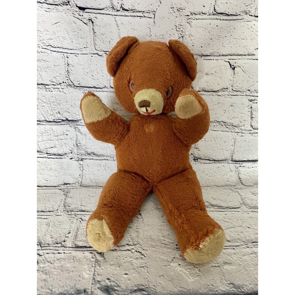 Vintage Brown Shabby Plush Bear